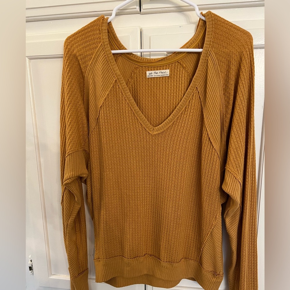 Free People Waffle Shirt.  X-Small